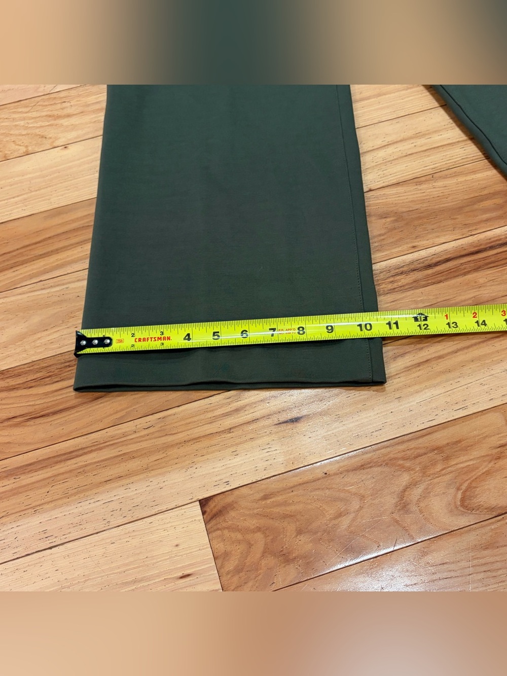 Maeve by Anthropologie The Collette Dark Army Green Cropped Wide Leg Pants - 29 - Picture 7 of 9